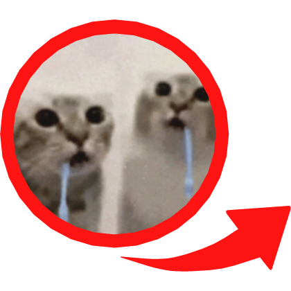 Drooling Cat Meme Red Circle Roblox item