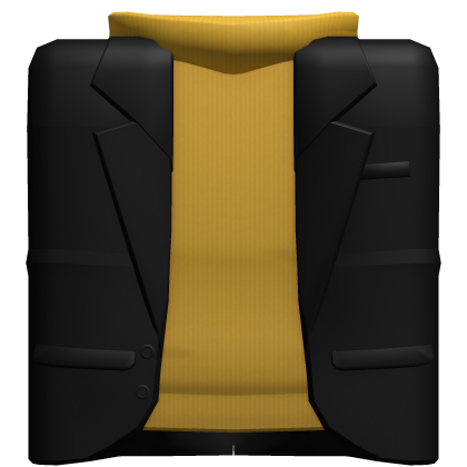 Yellow Turtleneck with Black Suit