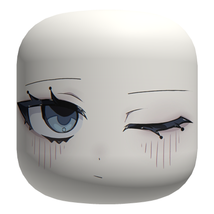 [Anime aesthetic] blue eyes blink 