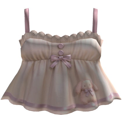 White Lilac Bunny Tank Top