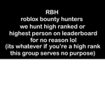 roblox bounty hunt thing