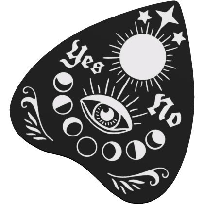 ♡ : goth ouija black planchette