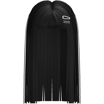 Emo Long Straight Hime Cut Hair