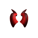 Crimson Pluto Horns