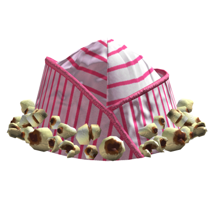 Pink stripe popcorn dixie cap