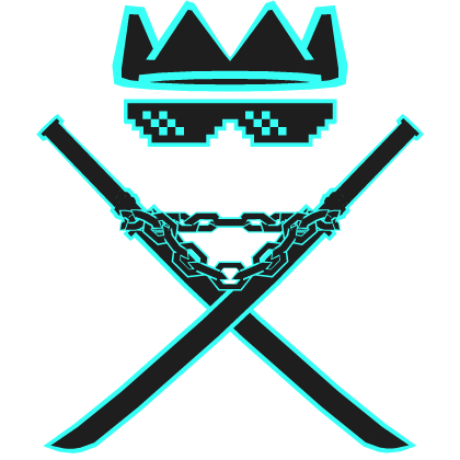 Cartoony Cyan Chain Shades Swordpack Combo Roblox item