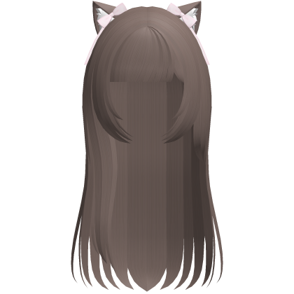 neko cat cute long hair in light brown
