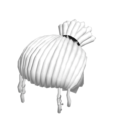 Tied Back Rockstar Dreads White