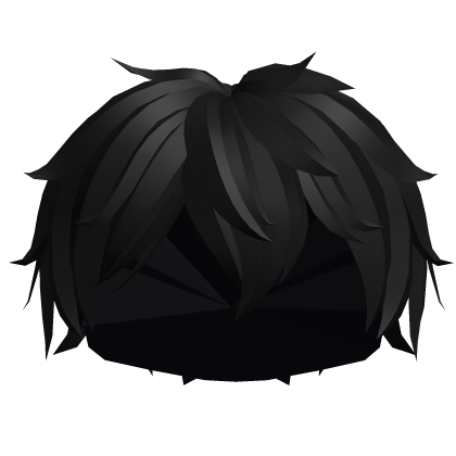 Messy Boy Hair in Black Roblox item