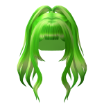 Green High Anime Ponytail