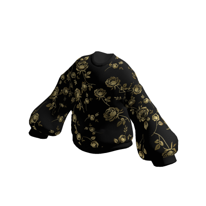 Oversized Knitted Floral Pattern Sweater thumbnail