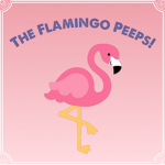 The flamingo peeps!