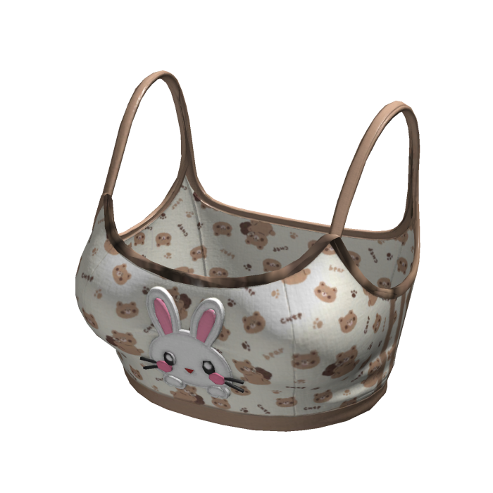 🌺Y2K Kawaii Bunny Cami Crop Top[SUSIE]