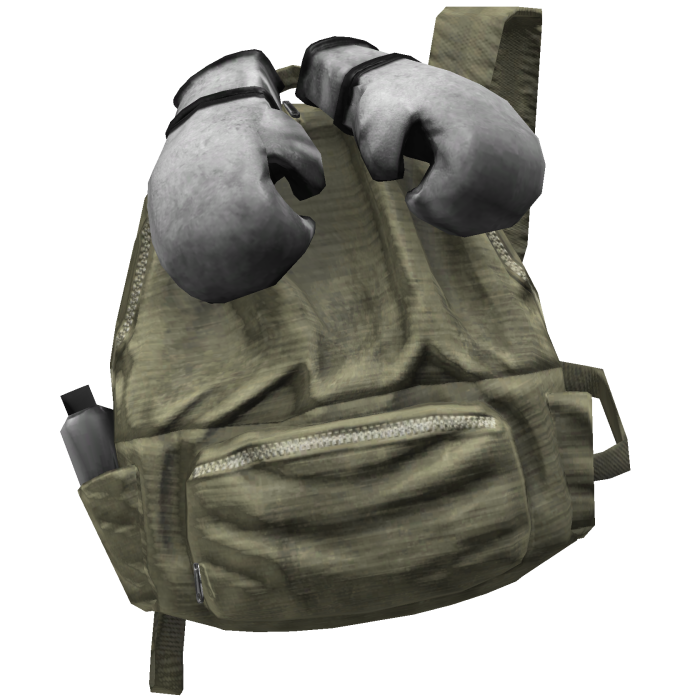 Tan Boxing Glove Grunge Backpack 1.0