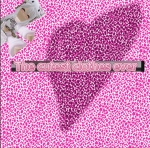 Pink heart hash tag cheetah T