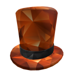 Orange Sparkle Top Hat