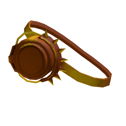 Golden Spiky Bionic Eye Patch