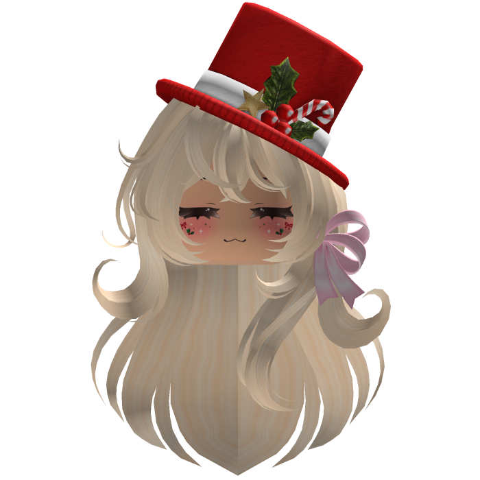 Beautiful Christmas hat hairstyle bow (Blonde)