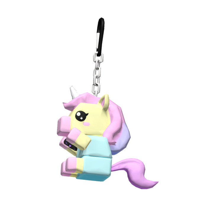 Pink Unicorn Keychain