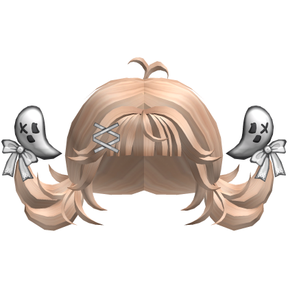 Blonde Skater Ghostie Pigtails