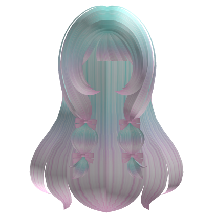 Pastel Princess Doble Ribbon Tied Long Cute Hair Roblox item
