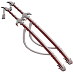 Cartoony Red Sheated Katana