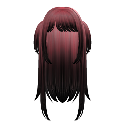 Scene Moe Pink Black Pigtails Bangs Hair Emo Anime Roblox item