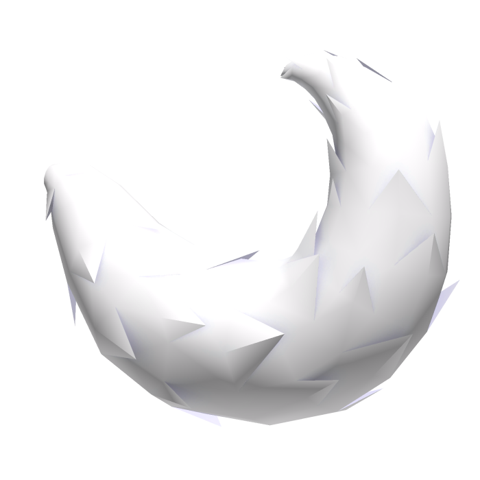 Fluffy White Fox Tail