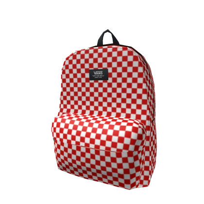 Red and checkered vans backpack new arrivals