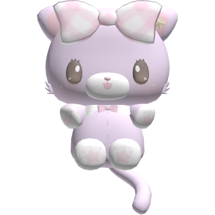 ♡ mew dreamy purple cat plushie on front Roblox item