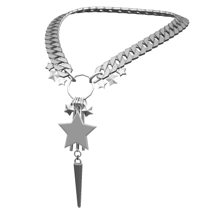 [NEW 🚨] Metal Y2K Star Chained Necklace (3.0) Roblox item