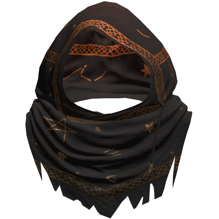 Sorcerer Distressed Rune Hood