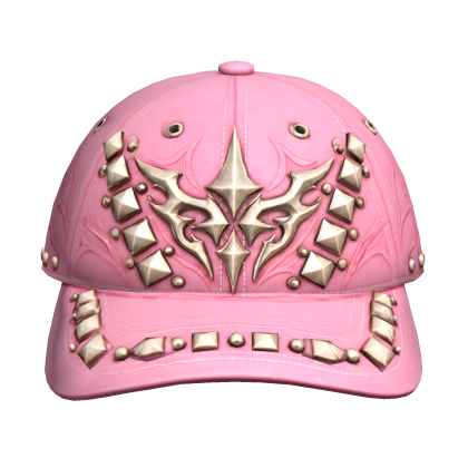 Light Pink Thrifted Studded Hat
