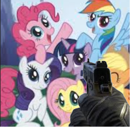 my little pony but with guns >:]