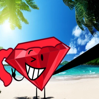 Ruby at the Beach (But in Remake And BFDI Style)