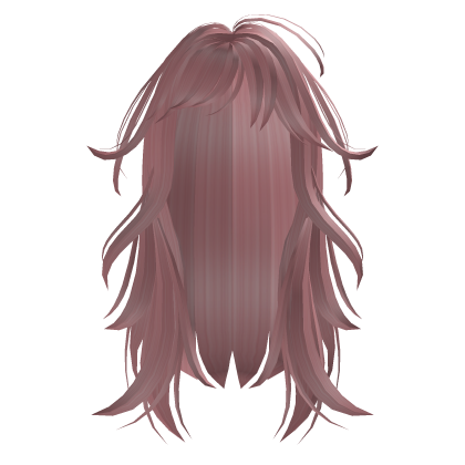 Long Layered Wavy Hair (Pink) Roblox item