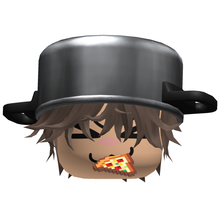Messy Light Brown Hair W/ Pot Hat & Pizza