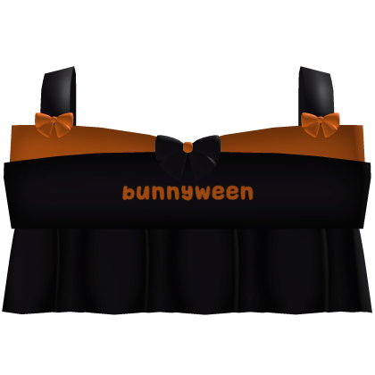  ♡ : adorable orange and black bunnyween top