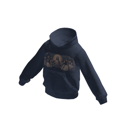 Navy Blue Graphic Hoodie