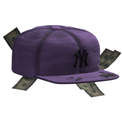 Sideswept Fitted Purple Money Cap