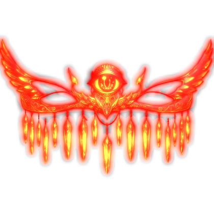 Glowing Godly Angel Eye Crown (Fiery Red) Emissive