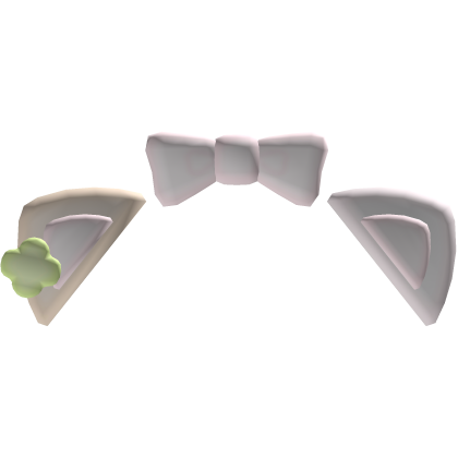 ☘︎ Cutesy Lucky Kitty Ears With Bow