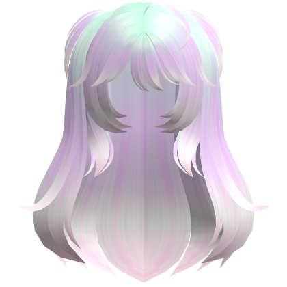 pastel goth cute fluffy anime protagonist hair Roblox item