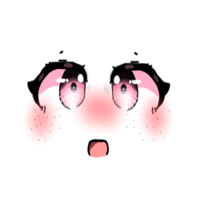 Anime Face || Full of Wonder [read desc plees.] Roblox decal