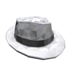 White sparkle fedora