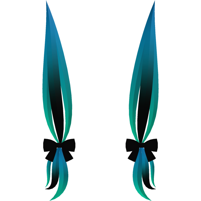 🕸️๋. ⭑ Mourning Gothic Extensions || Teal Cyan