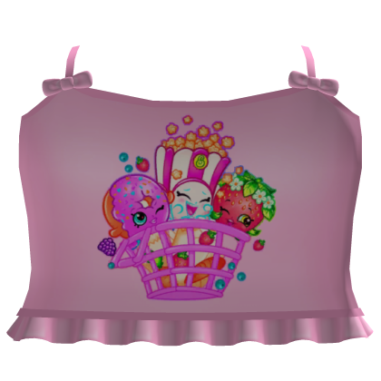 🍭cute pink kawaii tweencore shopkins top Roblox item