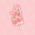 Cute Ice cream cherry