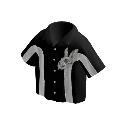 BS Y2K Edgy Bunny Bowling Shirt BLACK | Roblox Item - Rolimon's