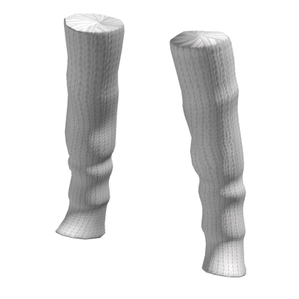 Knitted Leg Warmers White